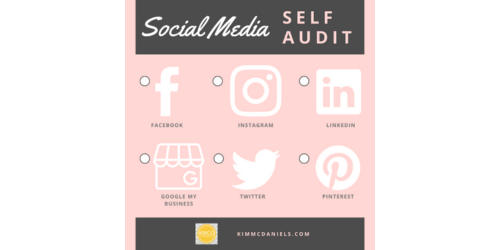 social media self audit | Kim McDaniels Co.