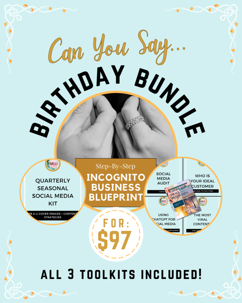 Birthday Sale, Special Offer, Digital Products, Limited Time Offer,  Content Creation, Social Media Strategy, Small Business Owner, Content Repurposing, Business Growth, Celebrate With Me, Local Business Offer