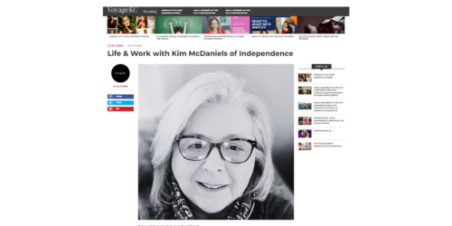 Life and work with Kim McDaniels of Independence